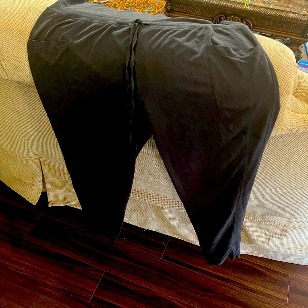 Fabletics dark charcoal gray pants. Size XL.
